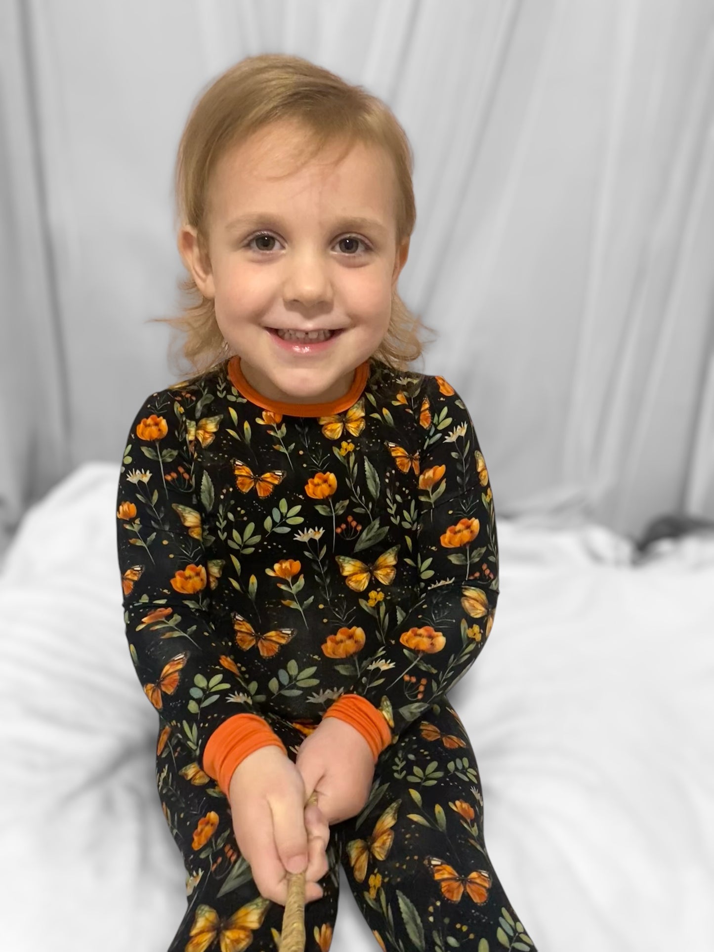 Midnight Monarchs Pajama Set