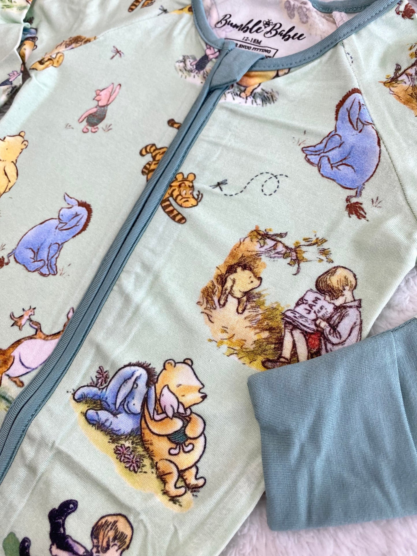 Vintage Pooh Convertible Footie