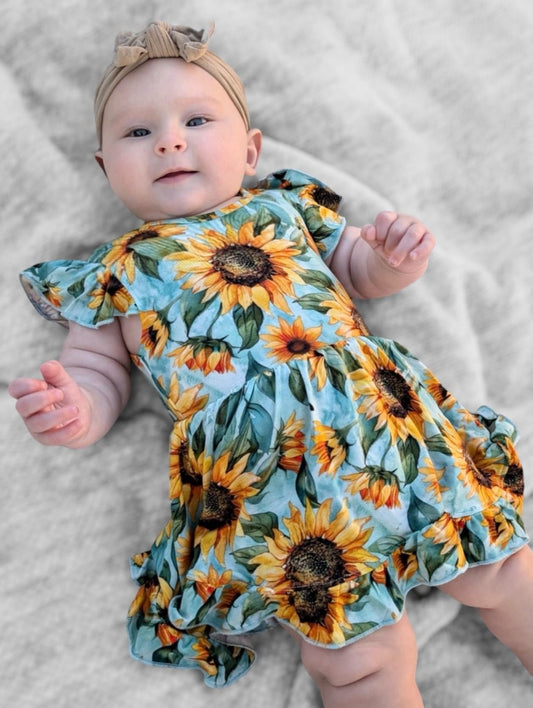 Sunflower Skies Bodysuit Twirl