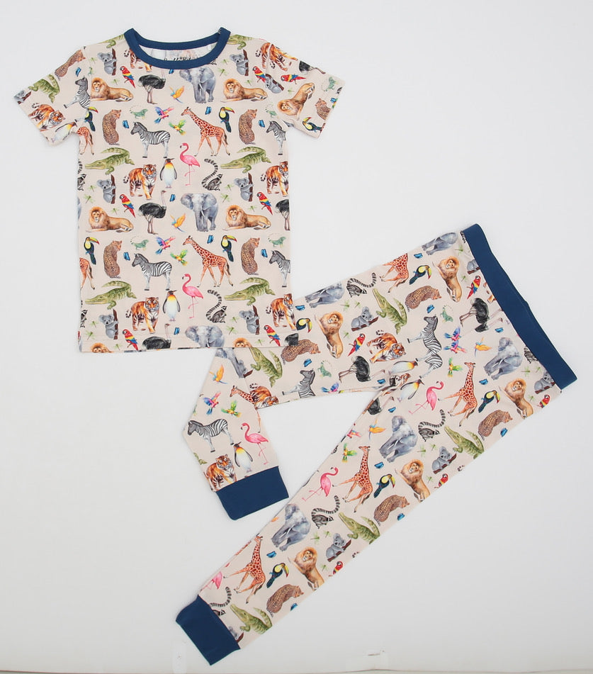 Sleepy Safari Pajama Set