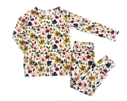 Watercolor Floral Pajama Set