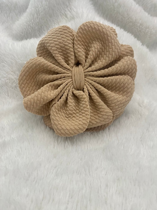 Latte Flower Bow Headband